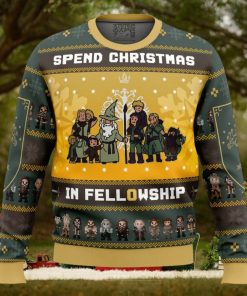 Spend Christmas in Fellowship The Lord of the Rings Ugly Christmas Sweater