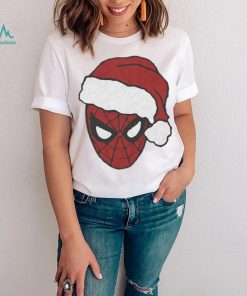 Spiderman Marvel Comics Mad Engine Santa Hat Graphic T Shirt