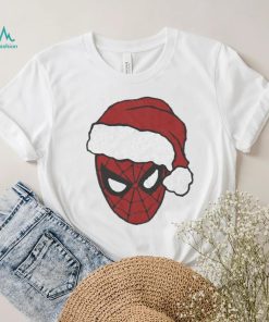 Spiderman Marvel Comics Mad Engine Santa Hat Graphic T Shirt