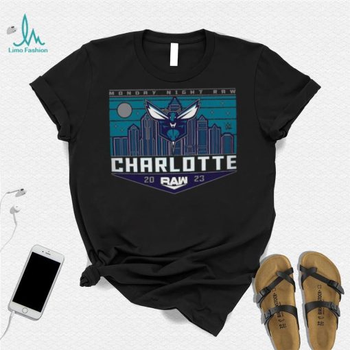Sportiqe Monday Night RAW x Charlotte Hornets Tri Blend T Shirt