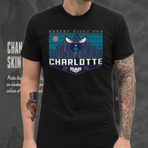 Sportiqe Monday Night RAW x Charlotte Hornets Tri Blend T Shirt