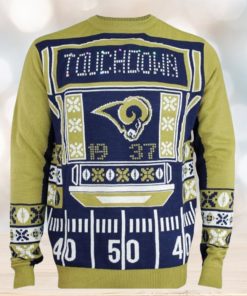 St Louis Rams Touchdown Light Up Ugly Christmas Sweaters