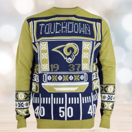 St Louis Rams Touchdown Light Up Ugly Christmas Sweaters