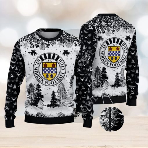 St Mirren F.C. SPFL Scottish Snow Fall Pine Ugly sweater