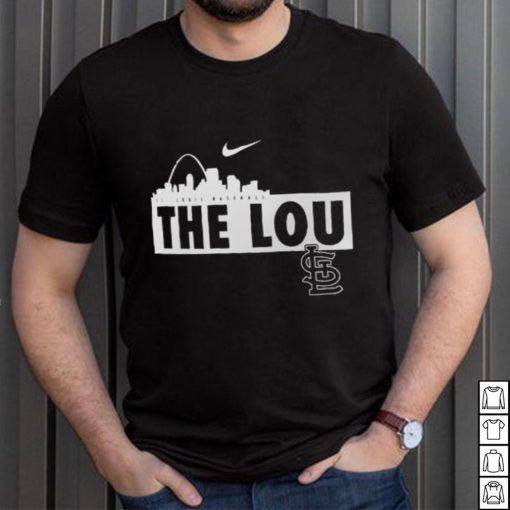 St. Louis Cardinals Nike Black Local Nickname Skyline T Shirt