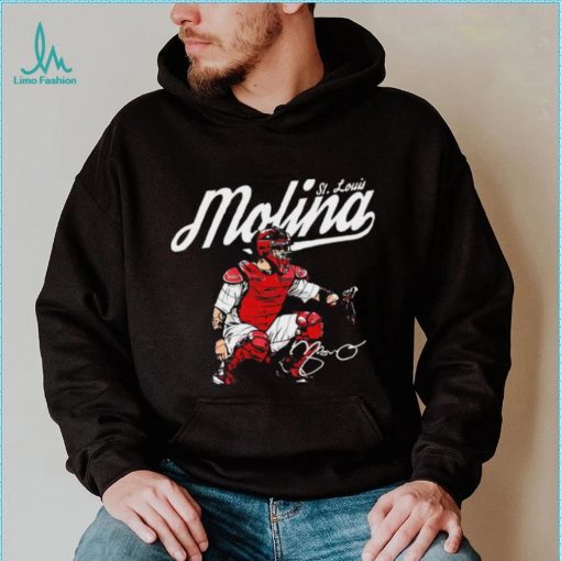 St. Louis Cardinals baseball Yadier Molina player St. Louis Molina signature gift shirt