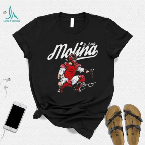 St. Louis Cardinals baseball Yadier Molina player St. Louis Molina signature gift shirt