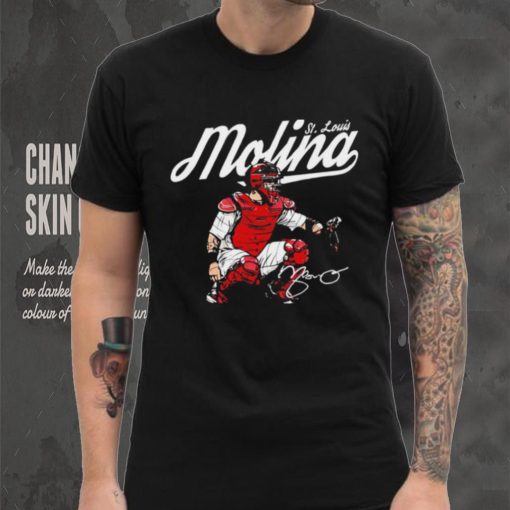 St. Louis Cardinals baseball Yadier Molina player St. Louis Molina signature gift shirt