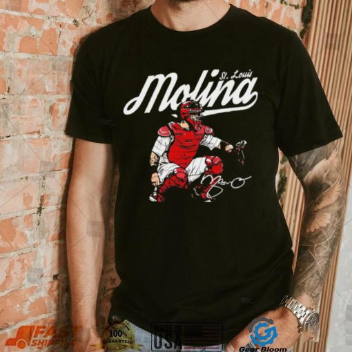 St. Louis Cardinals baseball Yadier Molina player St. Louis Molina signature gift shirt
