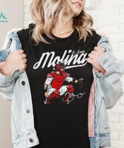 St. Louis Cardinals baseball Yadier Molina player St. Louis Molina signature gift shirt