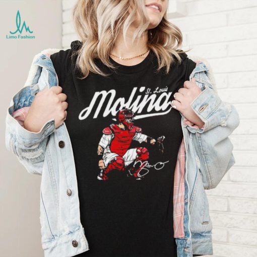 St. Louis Cardinals baseball Yadier Molina player St. Louis Molina signature gift shirt