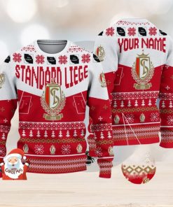 Standard Liege 3D Ugly Christmas Sweater Christmas Holiday Gift Custom Name For Men And Women