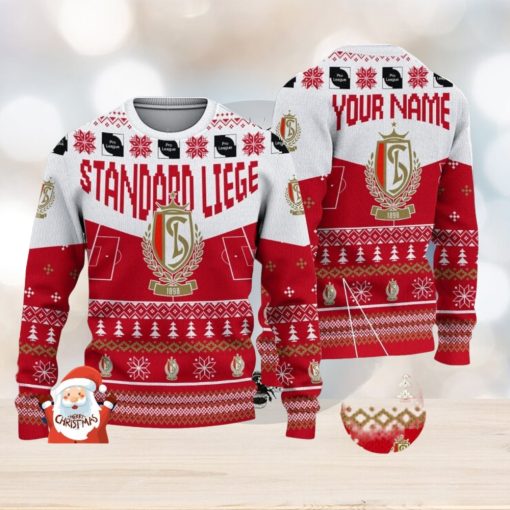 Standard Liege 3D Ugly Christmas Sweater Christmas Holiday Gift Custom Name For Men And Women