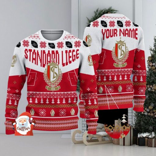 Standard Liege 3D Ugly Christmas Sweater Christmas Holiday Gift Custom Name For Men And Women