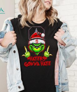 Stanford Cardinal Grinch middle finger haters gonna hate shirt