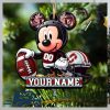 Stanford Cardinal Primary NCAA Mickey Mouse Christmas Tree Decorations Custom Name Xmas Ornament