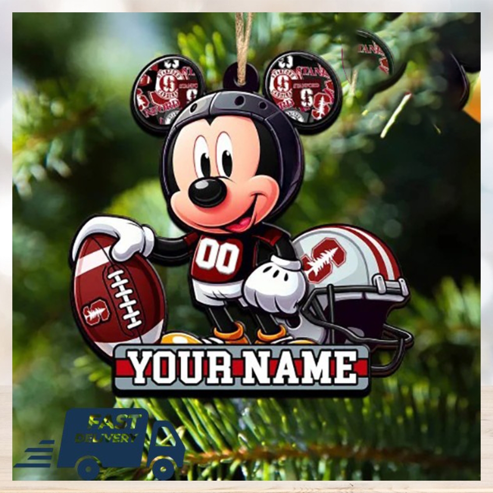 Stanford Cardinal Primary NCAA Mickey Mouse Christmas Tree Decorations Custom Name Xmas Ornament Stanford Cardinal Primary NCAA Mickey Mouse Christmas Tree Decorations Custom Name Xmas Ornament