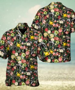 Star Wars And Floral Pattern Hawaiian Shirt