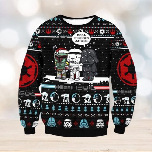 Star Wars Boba It’s Cold Outside Ugly Christmas Sweater Christmas Gift