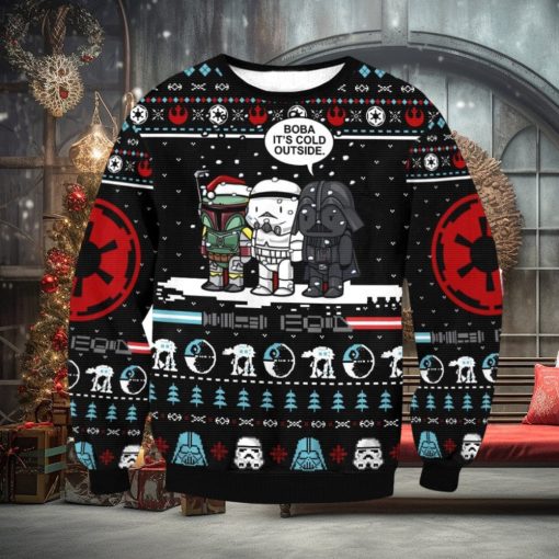 Star Wars Boba It’s Cold Outside Ugly Christmas Sweater Christmas Gift