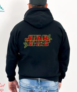 Star Wars Christmas Plaid Holly Logo T Shirt