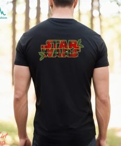 Star Wars Christmas Plaid Holly Logo T Shirt