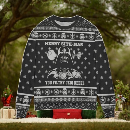 Star Wars Darth Vader Blue Ugly Christmas Sweater