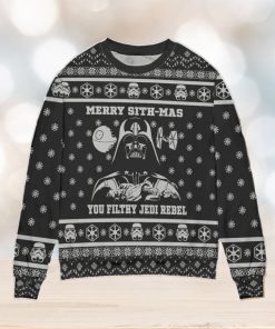 Star Wars Darth Vader Blue Ugly Christmas Sweater