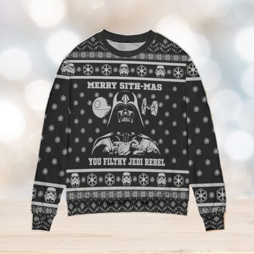 Star Wars Darth Vader Blue Ugly Christmas Sweater