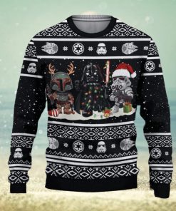 Star Wars Darth Vader Boba Fett Stormtrooper Christmas Ugly Sweater