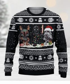 Star Wars Darth Vader Boba Fett Stormtrooper Christmas Ugly Sweater