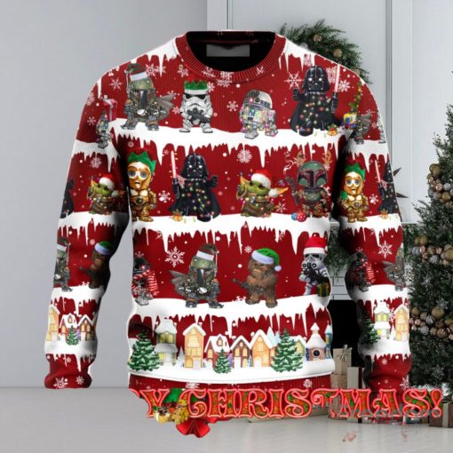 Star Wars Darth Vader Mandalorian Ugly Christmas Sweater