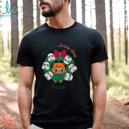 Star Wars Ewok Christmas May Your Holiday Spirit Endor Cute T Shirt