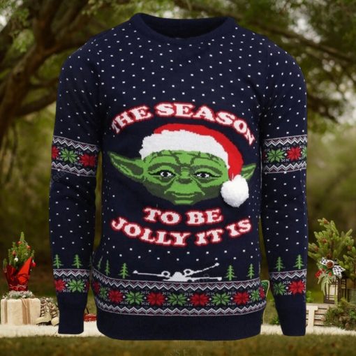 Star Wars Master Yoda The Season To Be Jolly It Is Ugly Christmas Sweaters