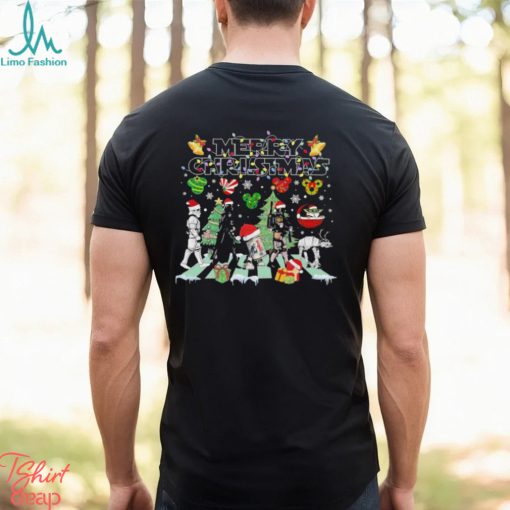 Star Wars Santa Hat Merry Christmas Lights Abbey Road 2023 Shirt