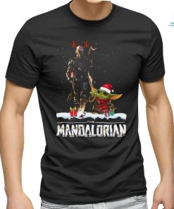 Star Wars Santa Hat Yoda the Mandalorian Merry Christmas shirt