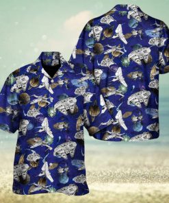 Star Wars Ship Schematic Galaxy Hawaiian Shirt