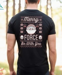 Star Wars The Mandalorian Christmas Merry Force Be With You T Shirt