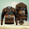 Buffalo Bills Santa Claus In The Moon Ugly Christmas Sweater Perfect Holiday Gift