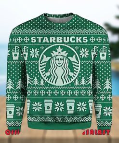 Starbucks Snowflakes Ugly Christmas Sweater