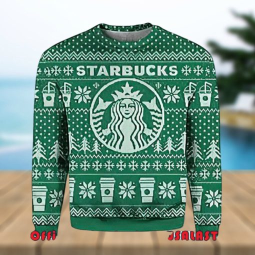 Starbucks Snowflakes Ugly Christmas Sweater