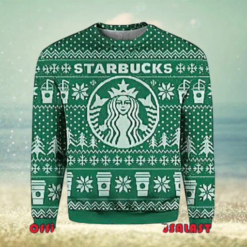 Starbucks Snowflakes Ugly Christmas Sweater