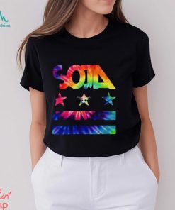 Stars & Stripes Tie Dye Logo Soja Shirt