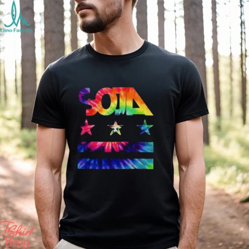 Stars & Stripes Tie Dye Logo Soja Shirt