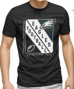 Starter Black Philadelphia Eagles Shield Graphic T shirt