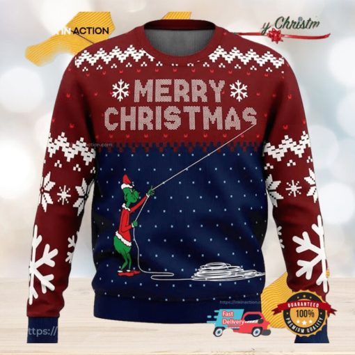 Stealing Christmas Santa Grinch Funny Ugly Christmas Sweater