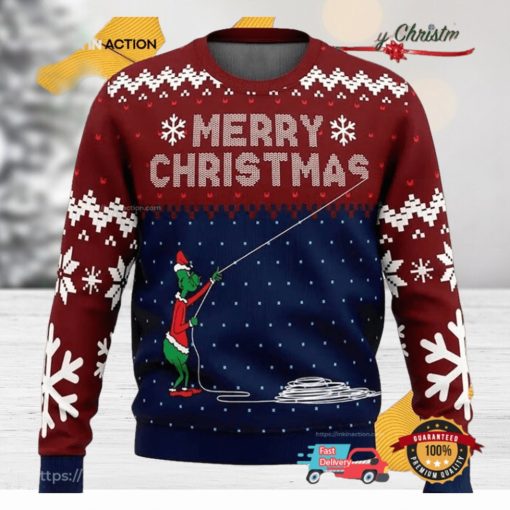 Stealing Christmas Santa Grinch Funny Ugly Christmas Sweater