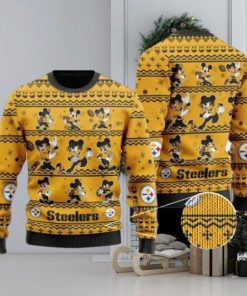 Steelers Mickey Mouse Knitted Ugly Christmas Sweater