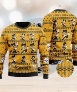 Steelers Mickey Mouse Knitted Ugly Christmas Sweater