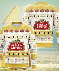 Stella Artois Beer Ugly Christmas Sweater 3D All Over Printed Sweaters Christmas Gift